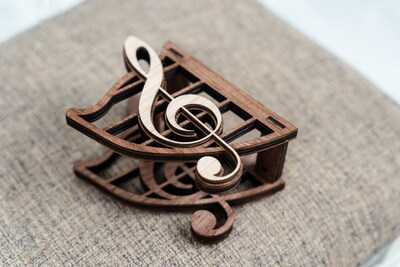 Guitar Wall Mount Guitar Hanger with treble clef design - acoustic guitar holder wall mount - image5